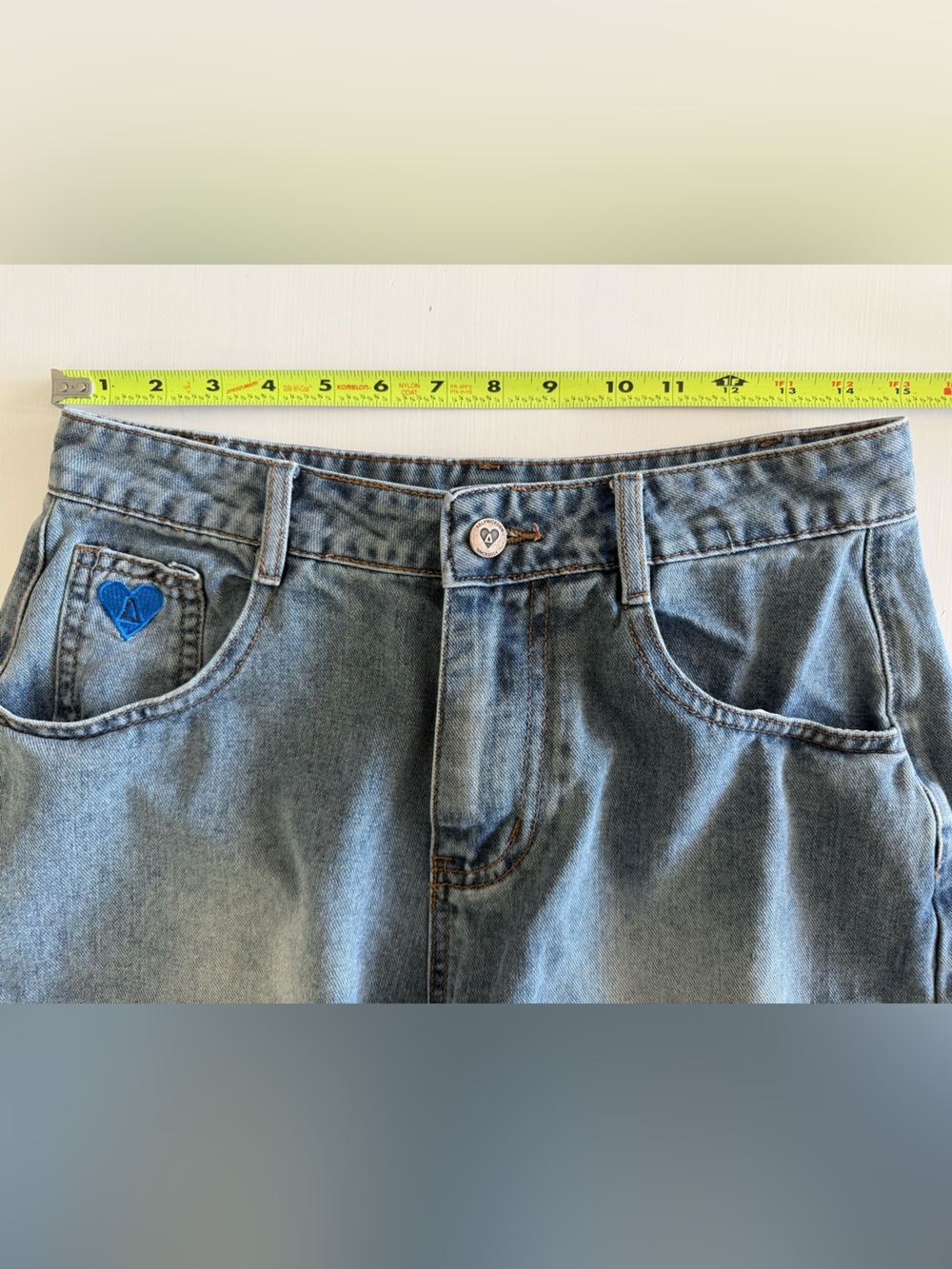 Aelfric Eden Washed Reverse Jorts Jeans Shorts  unique trendy fashionable denim - Picture 11 of 15